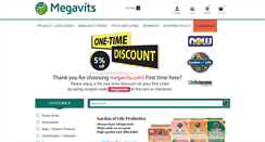 Desktop Screenshot of megavits.com